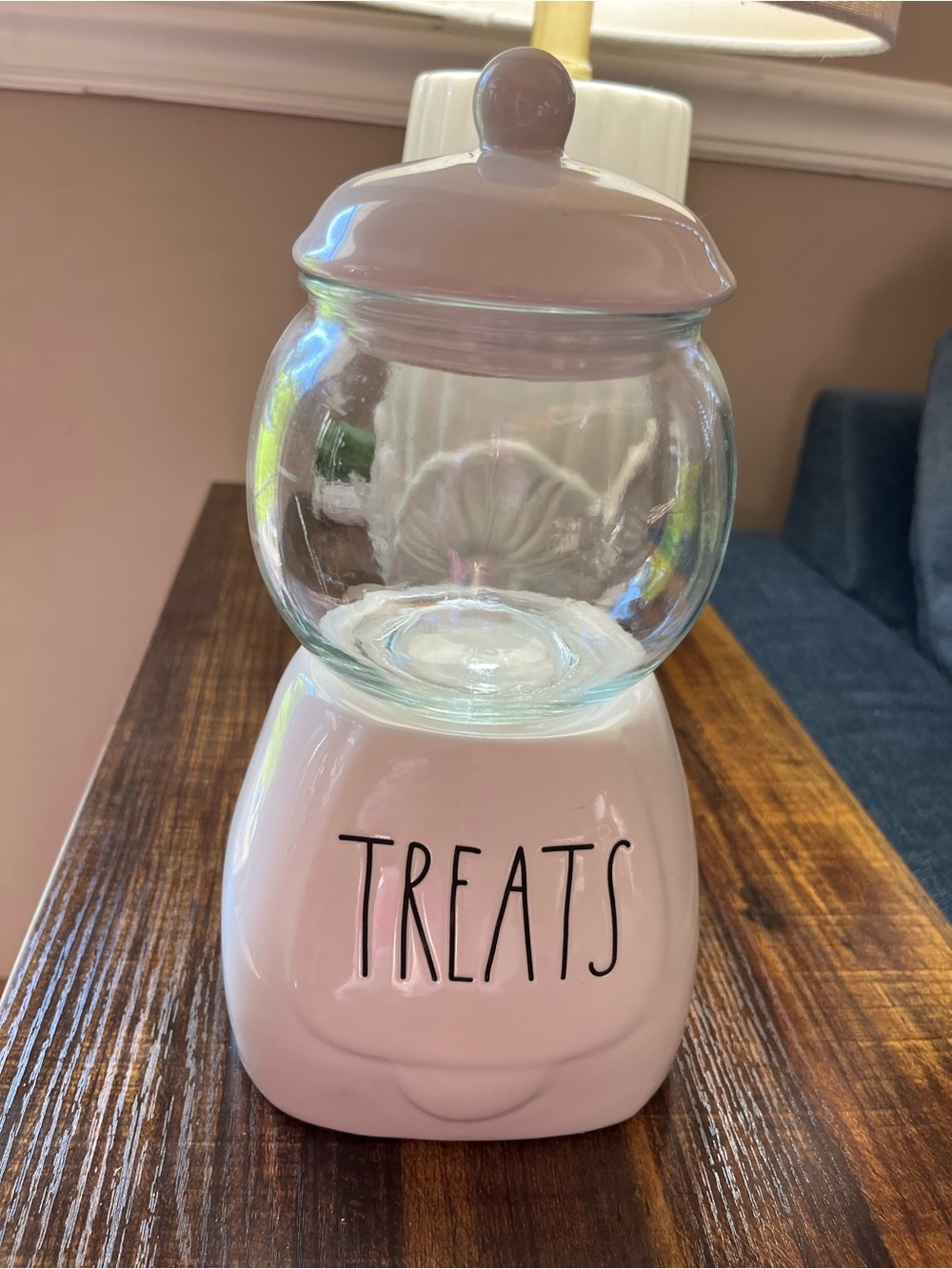 Rae Dunn TREATS' Ceramic & Glass Treat Jar